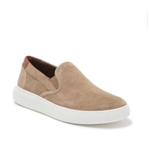 Vince Doral Suede Slip-On Sneaker (Men) Color FLINT